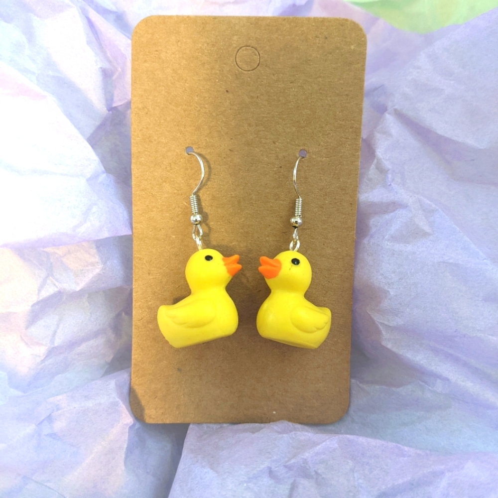 Duck earrings